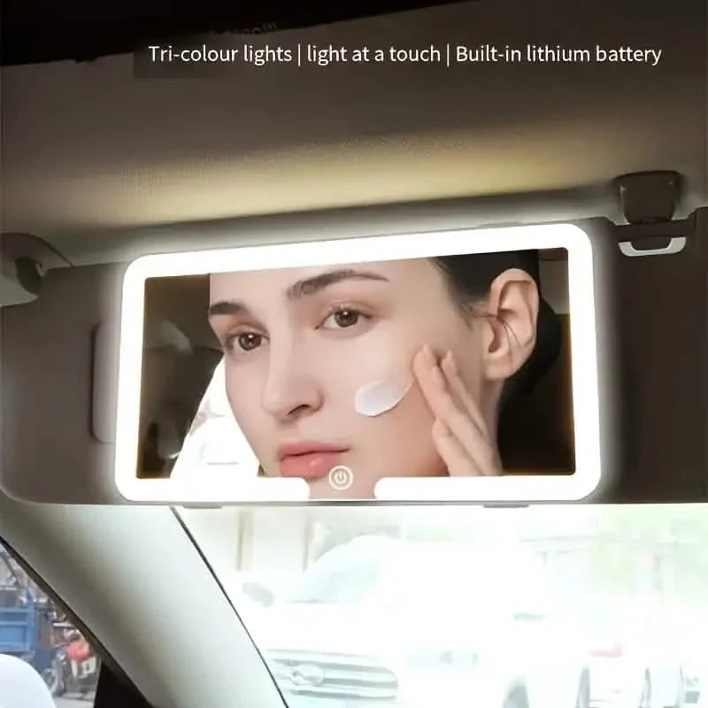 Car Mirror Vanity with LED Lights