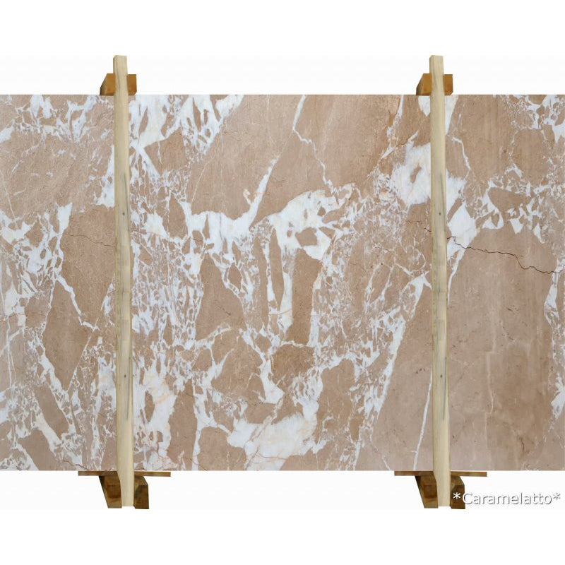 Caramelatto Beige Bookmatching Marble Slabs Polished - Livfloors Collection
