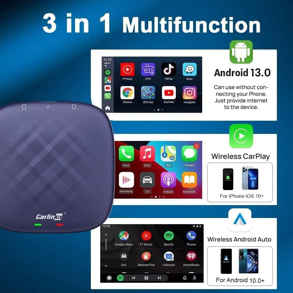 Carlinkit Android 13.0 CarPlay Ai Box Max  (Refurbished)