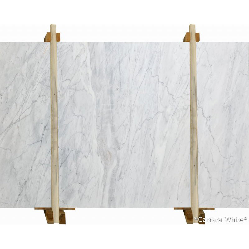 Carrara White Bookmatching Marble Slabs Polished - Livfloors Collection