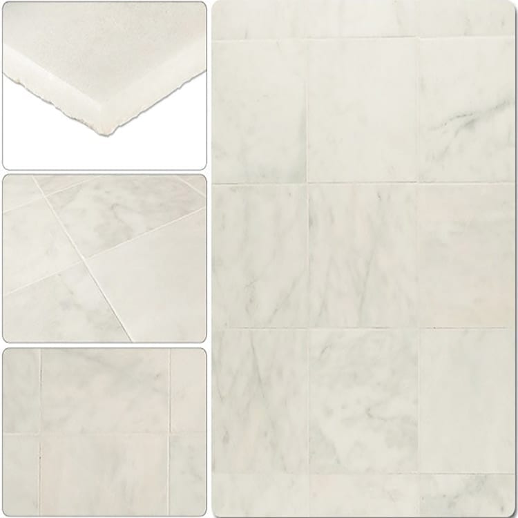 Turkish Carrara White Marble Tile Polished - Livfloors Collection