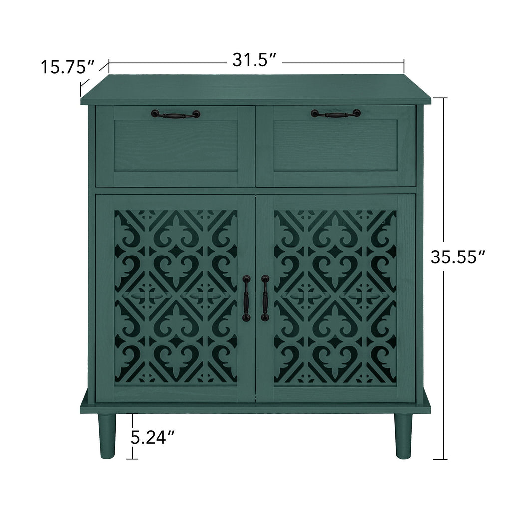 2 Door 2 Drawer Elegant Cabinet