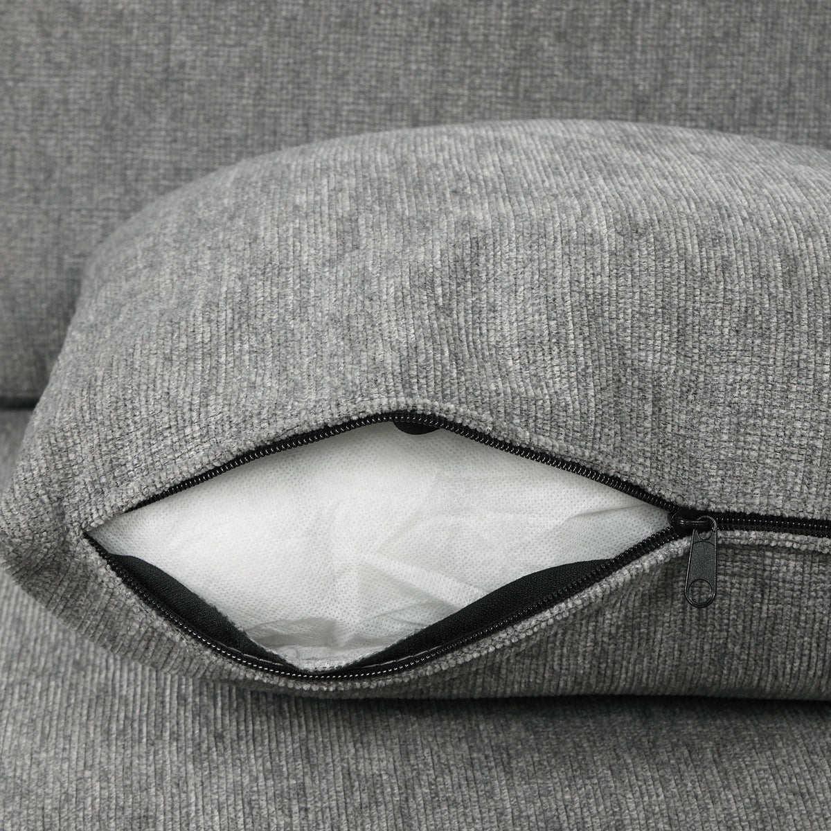 Convertible U-Shaped Sectional Sofa With Pull-Out Bed