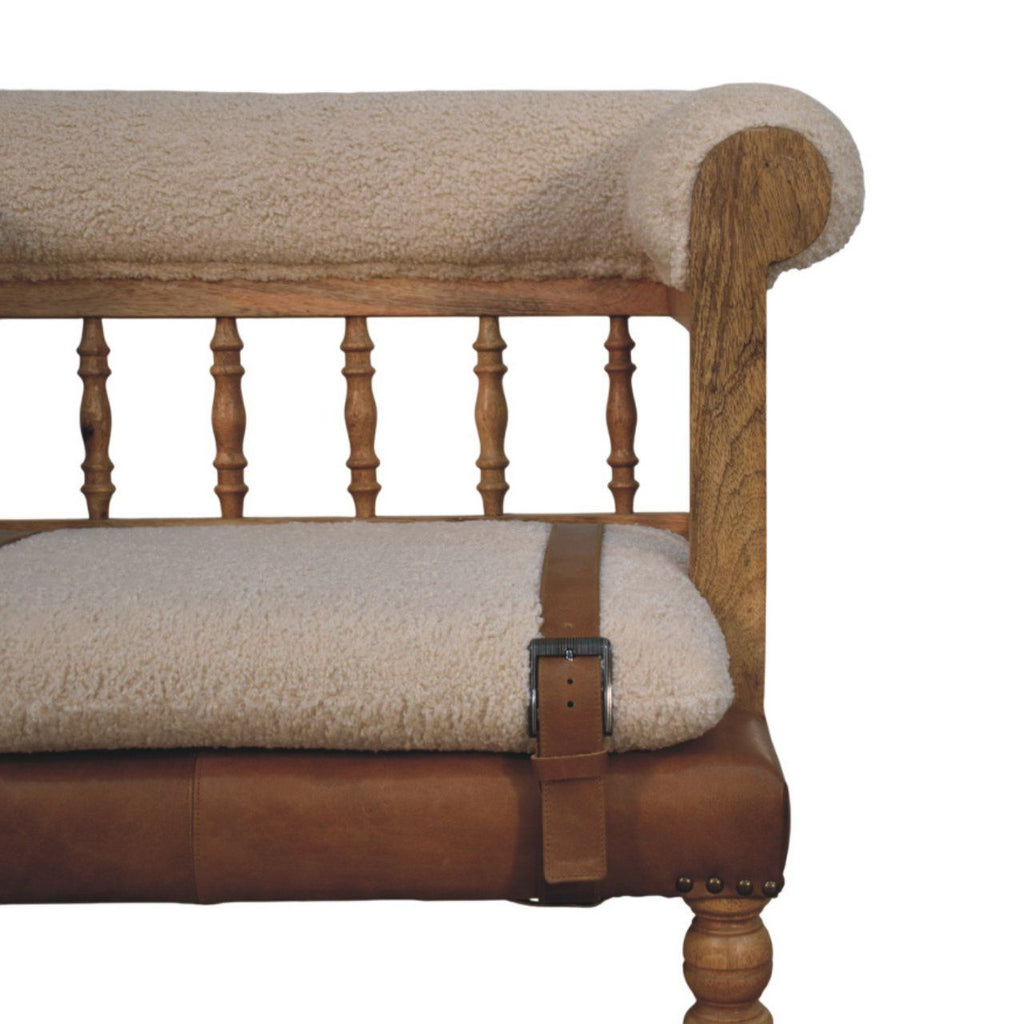 Strapped Hallway Bench