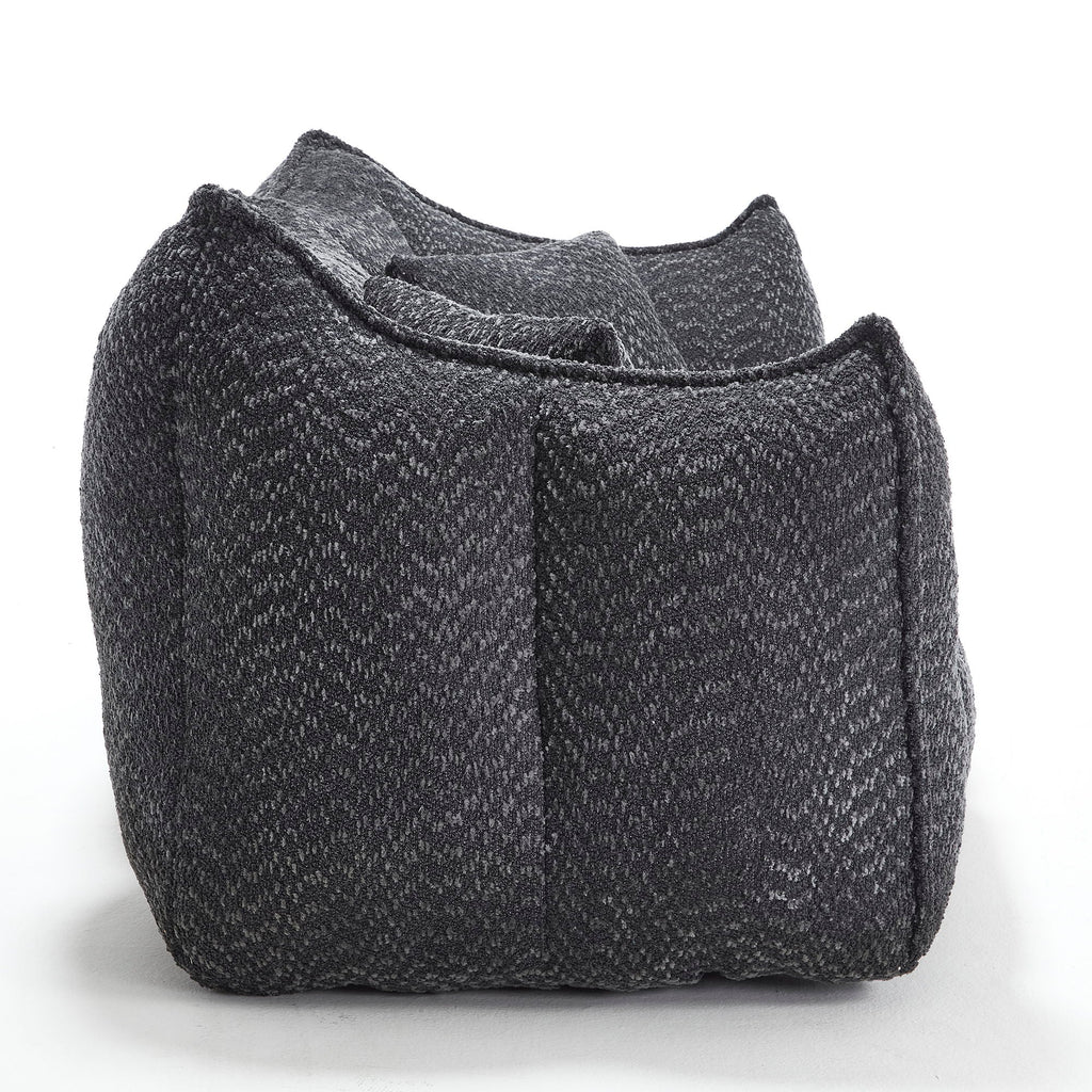 Comfortable Dual Beanbag Chair With High Resilience Foam Core For 2 People