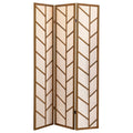 Foldable 3 Panel Screen - Walnut