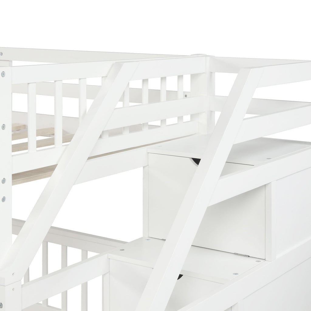 Loft Bed With Staircase And Storage