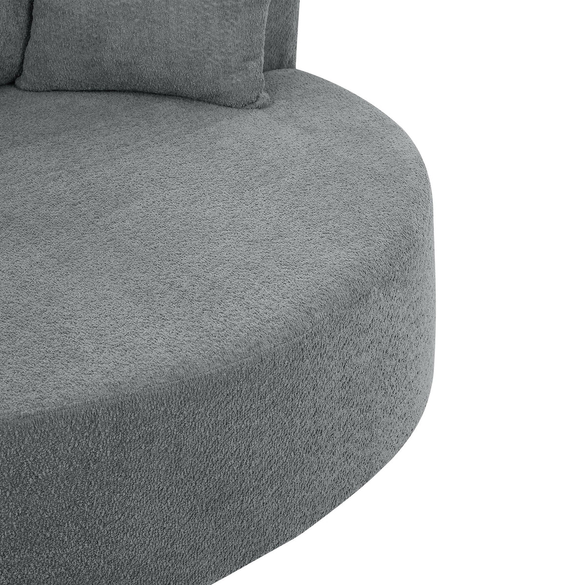 360° Swivel Accent Barrel Chair With 3 Removable Pillows For Living Room