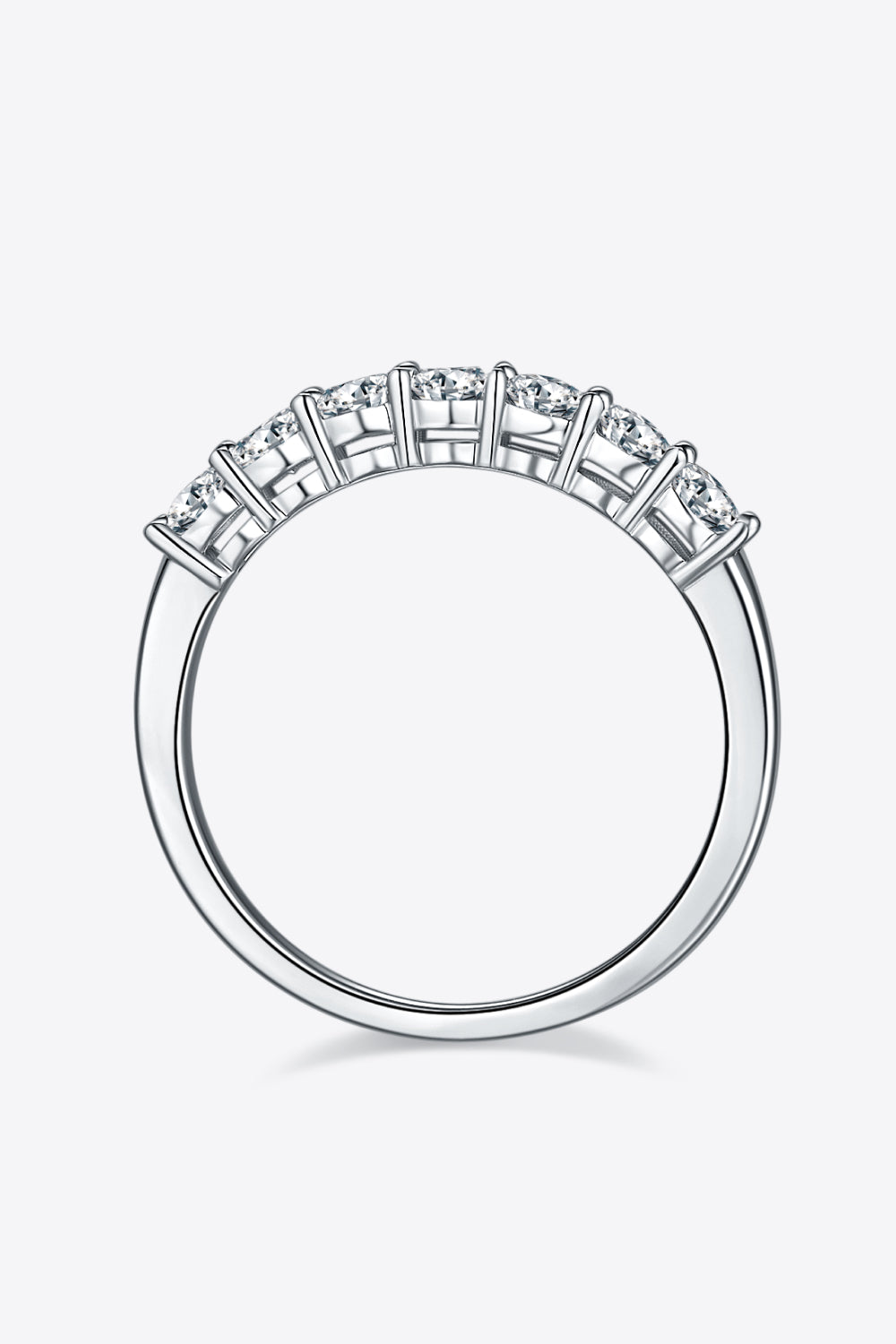 Sparkala™ Platinum-Plated Half-Eternity Ring