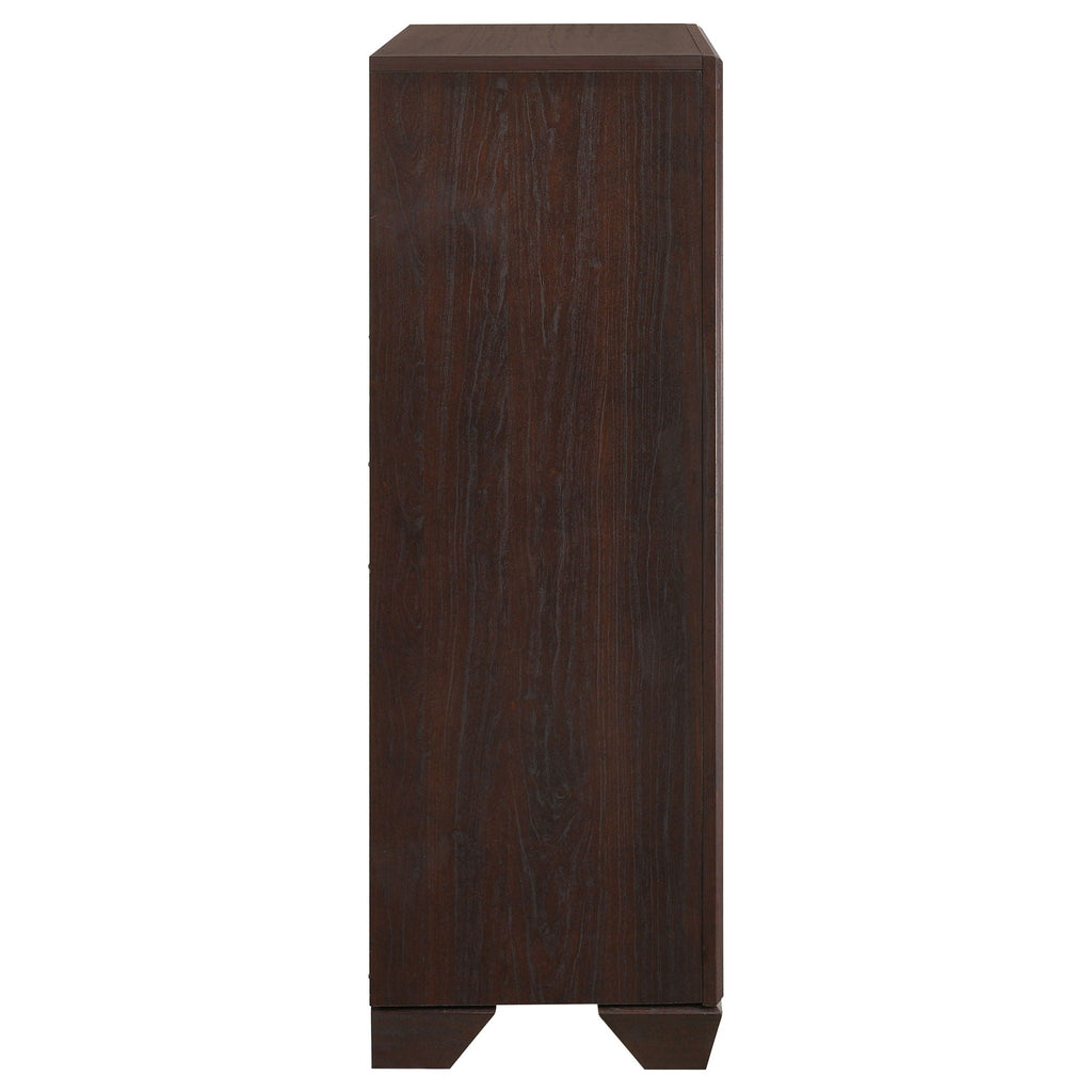 Hadfield - 5 Drawer Chest In Rich - Dark Brown