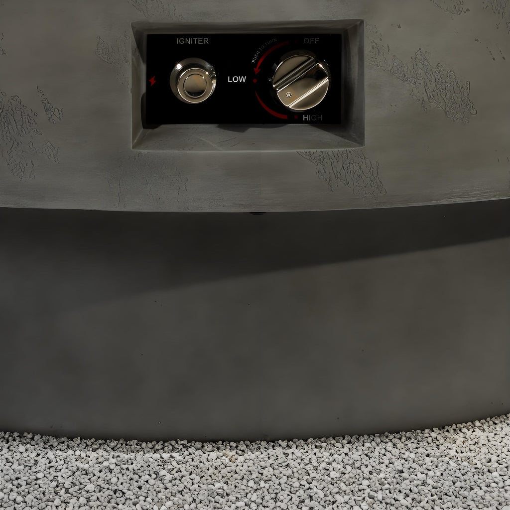 34-Inch Round Propane Fire Pit Table