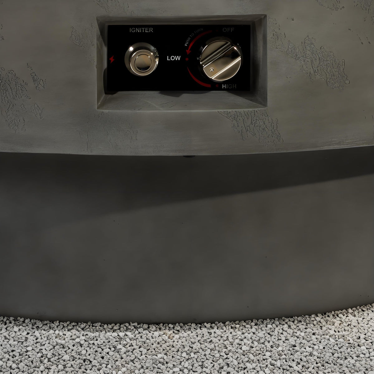 34-Inch Round Propane Fire Pit Table