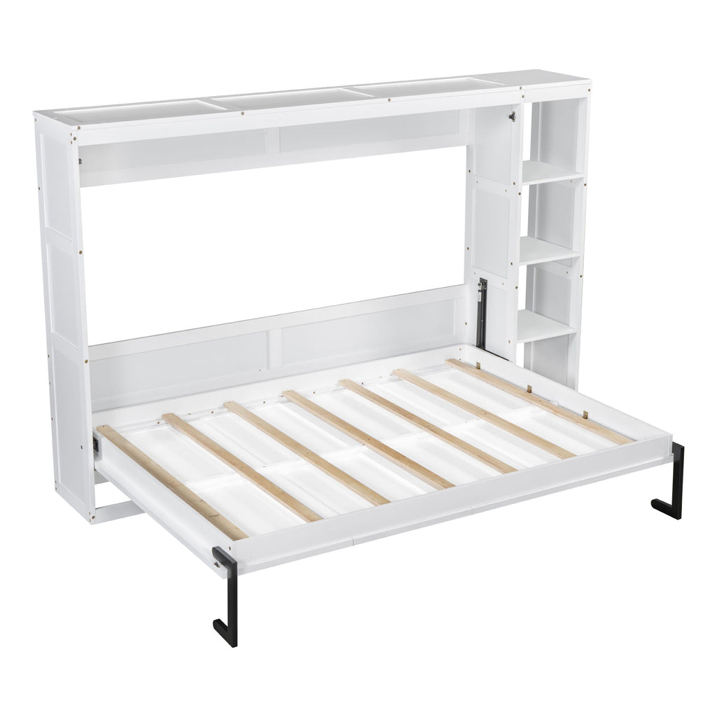 Murphy Bed With Bookshelf And Storage