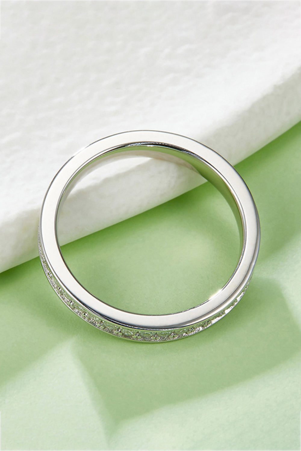 Unexplained Words Sparkala™ Eternity Ring (Platinum Over Pure Sterling Silver)