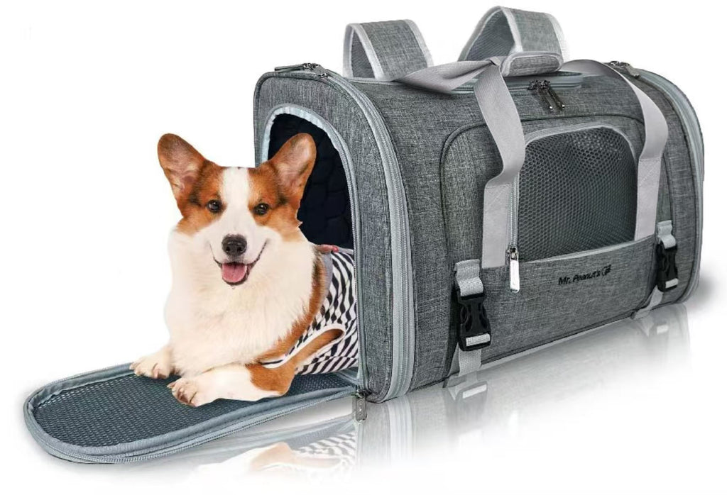 Mr. Peanut's Monterey Series Airline Compliant Horizontal Backpack Pet Carrier
