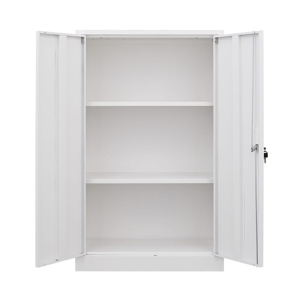 Metal Storage Cabinet With Locking Doors And Adjustable Shelf, Folding Filing Storage Cabinet, Folding Storage Locker Cabinet For Home Office, School, Garage