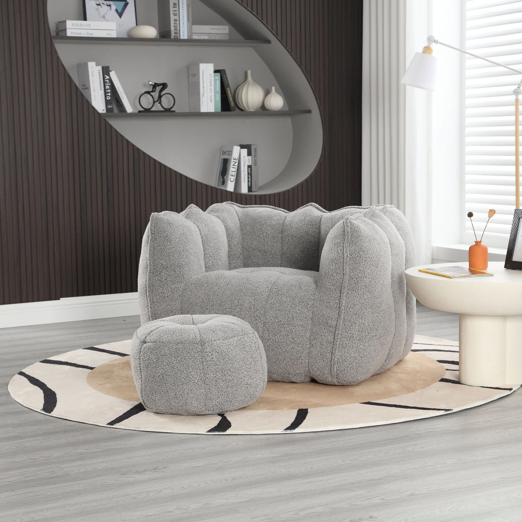 Soft Bean Bag Chair With High Resilient Foam