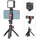 Vlog Selfie Stick with LED Fill Light & Tripod Stand