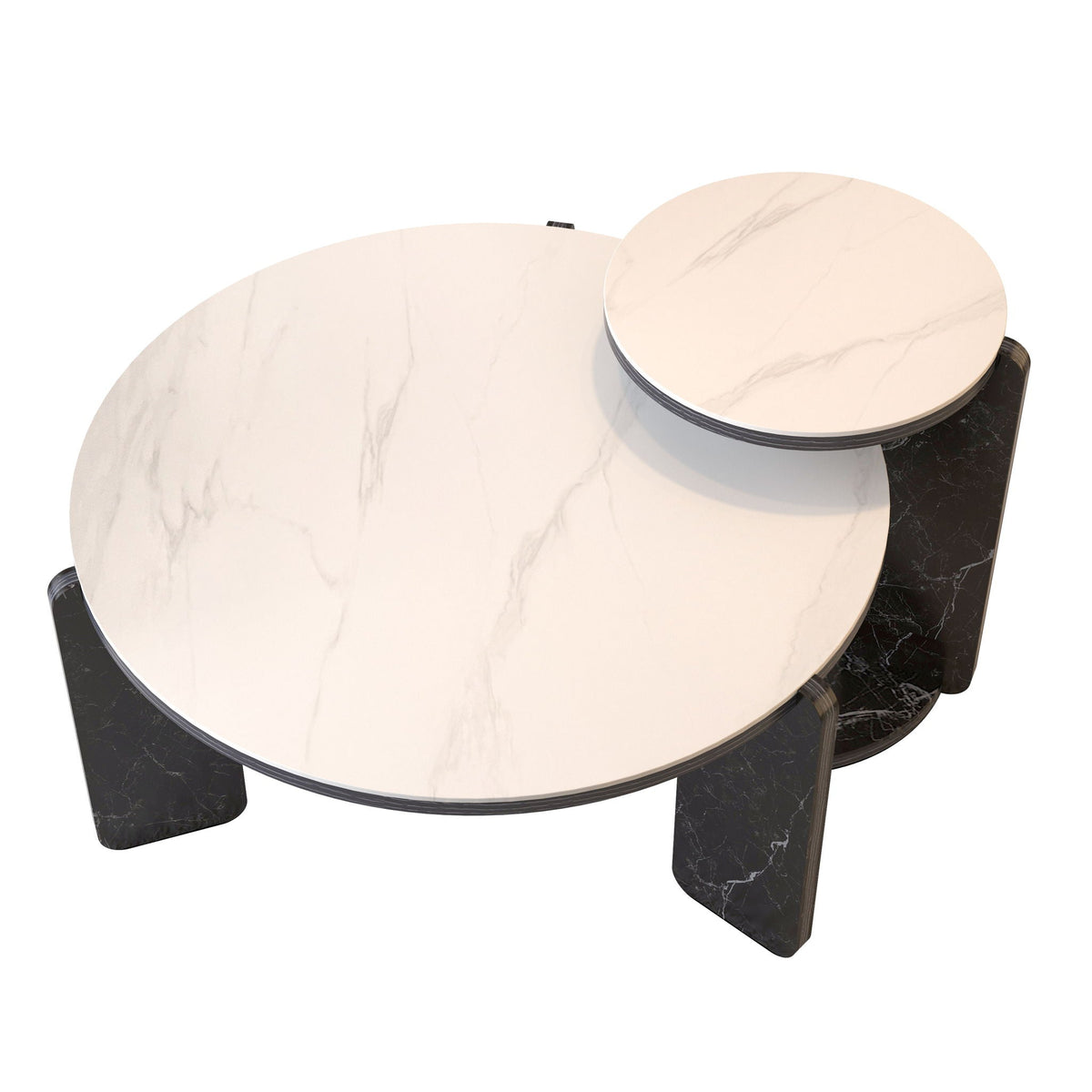 Round Coffee & End Table Set