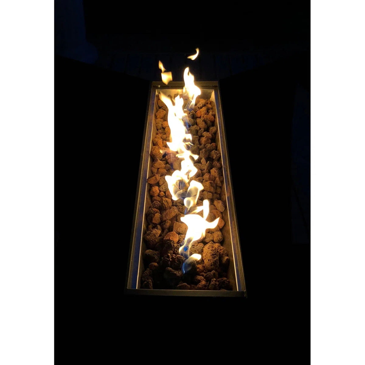 Casselton - Propane / Gas Outdoor Fire Pit Table With Lid - Black