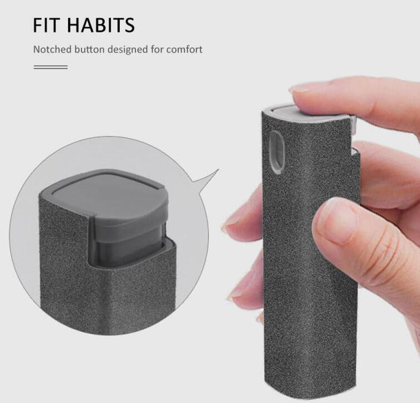 2 in 1 Phone Computer Screen Cleaner Kit for Screen Dust Removal Microfiber Cloth Set