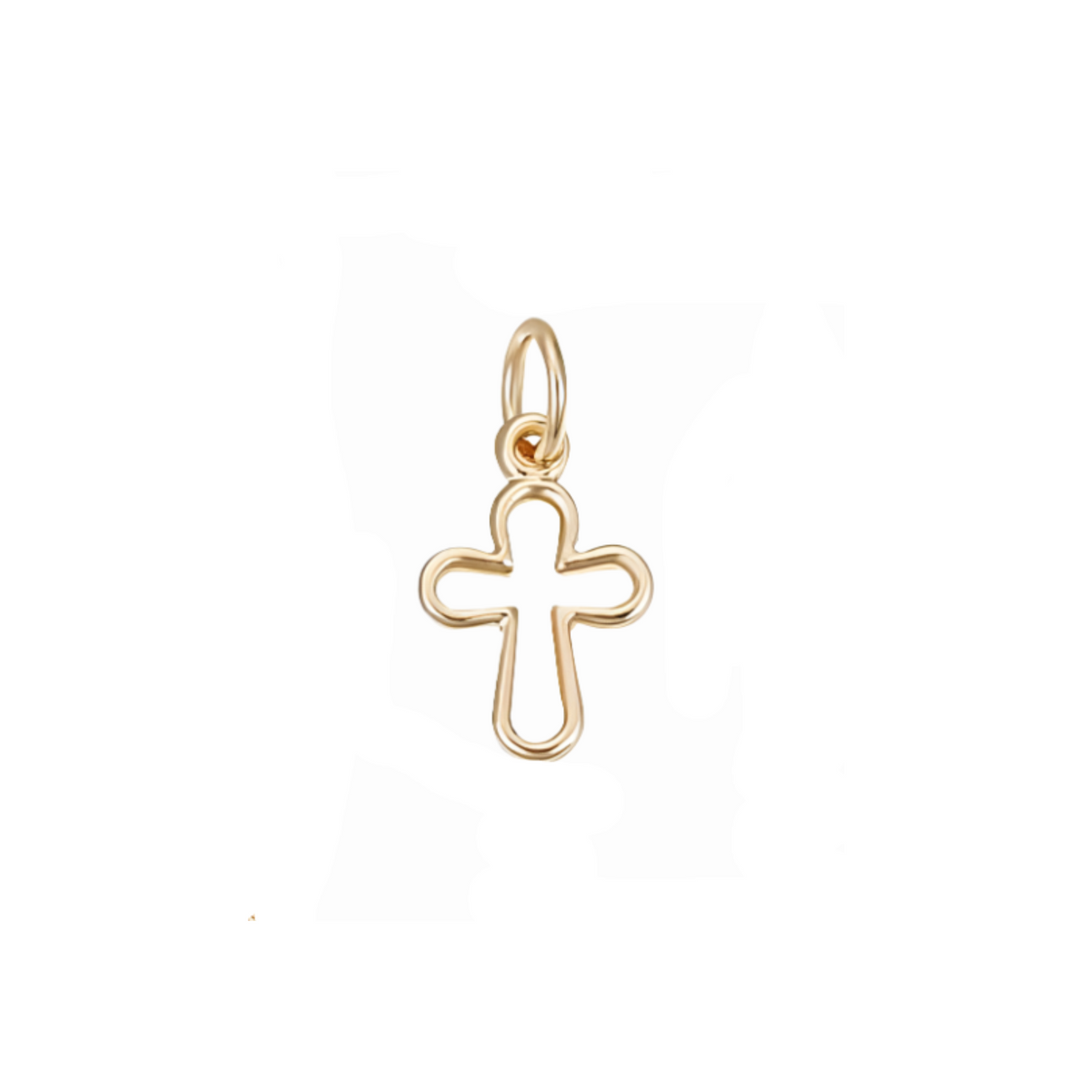Gold Tiny Cross Charm
