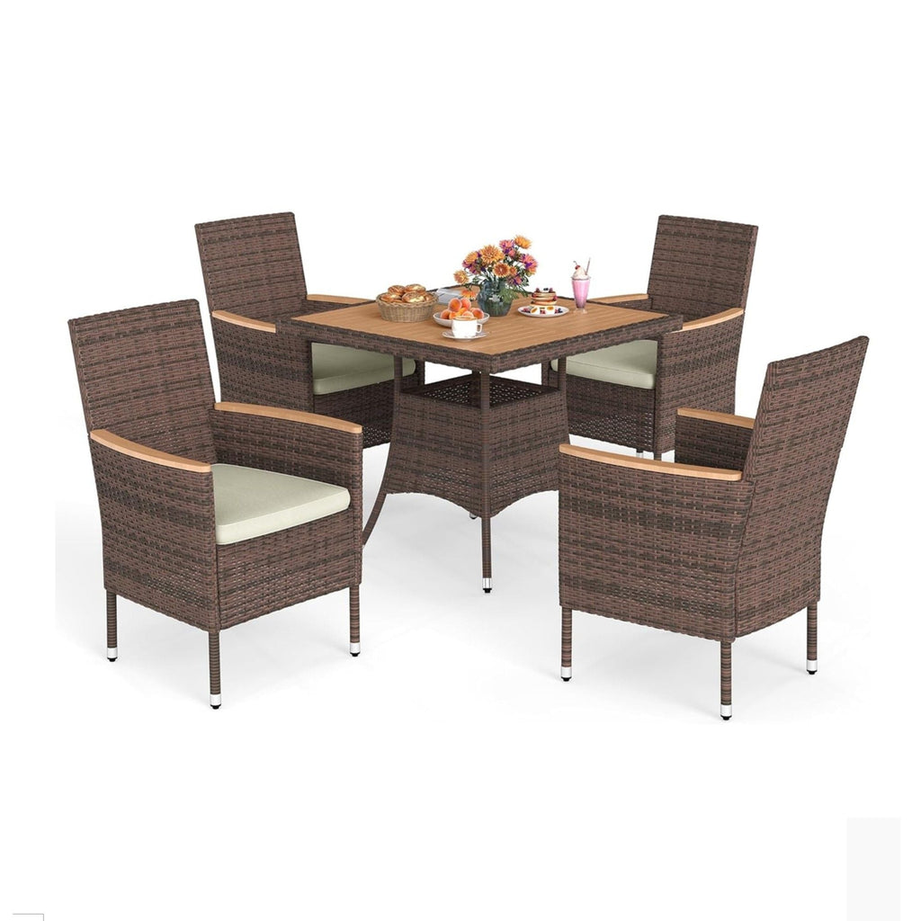 5 Piece Patio Dining Set With Table