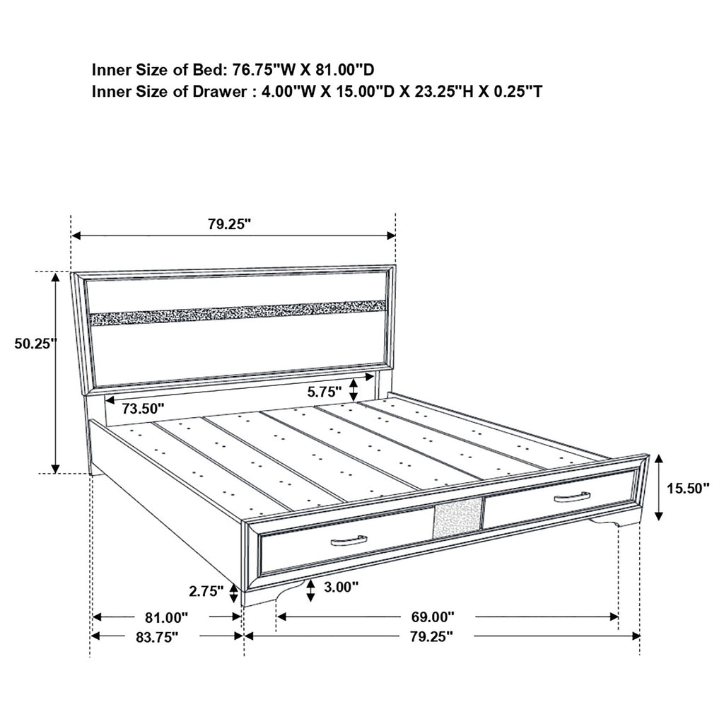 Corbin - Glittering Bedroom Set
