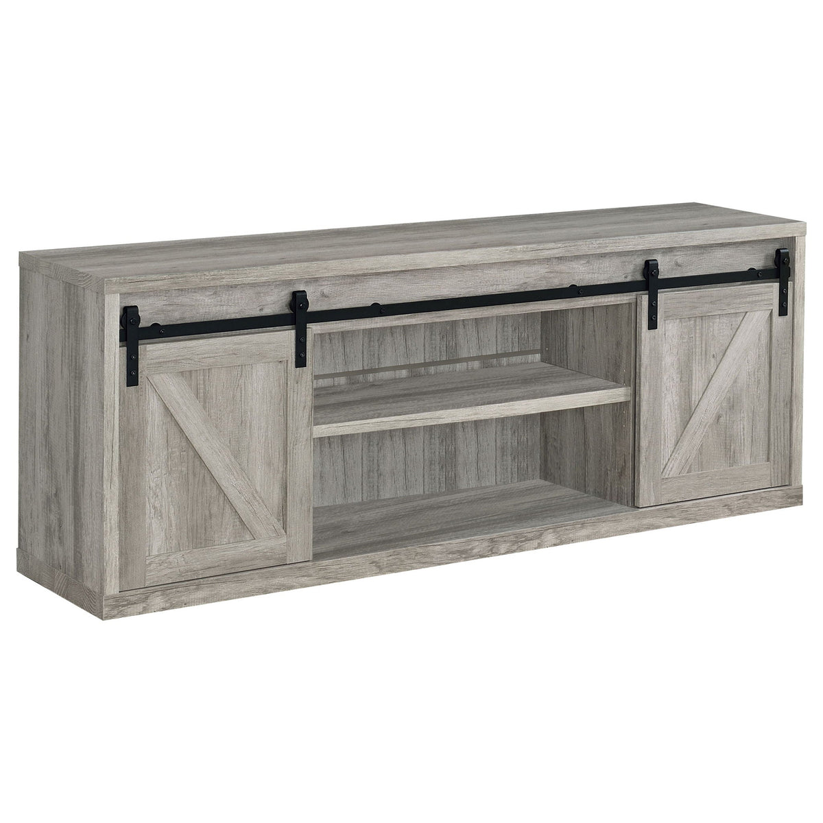 2 Door TV Stand - Driftwood
