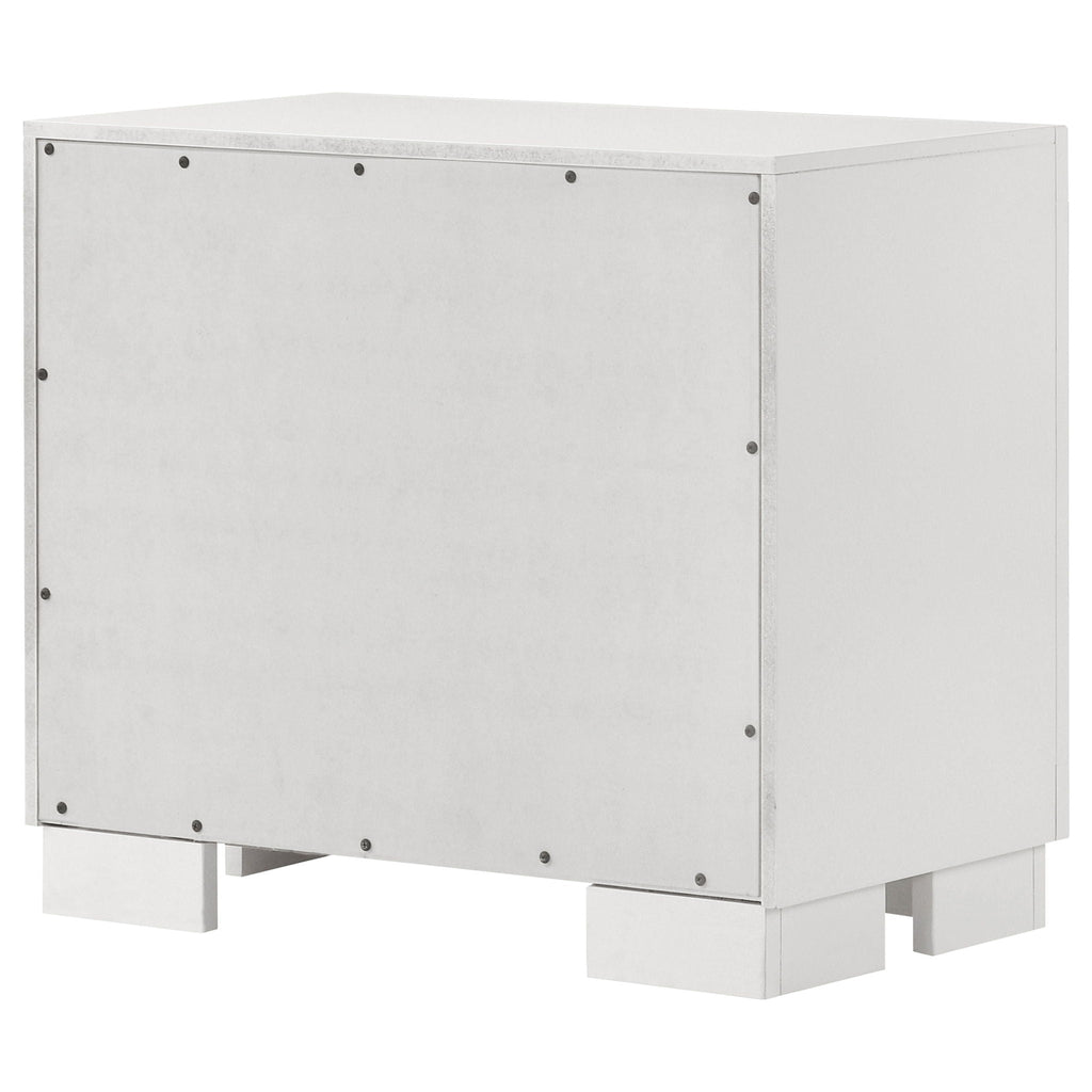 Copper - 2 Drawer Rectangular Nightstand
