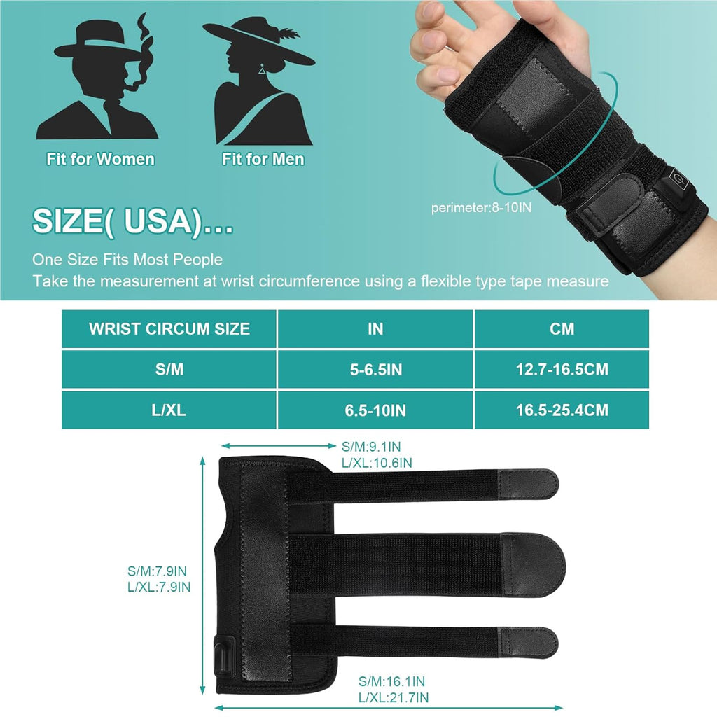 Wrist Thumb Brace Heating Pad for Arthritis and Carpal Tunnel Relief, Heated Wrap for Sprains Trigger Thumb, Heated Wrist Brace, Heated Wrist Wrap,Tendonitis Wrist Hand Pain Relief,Heating Pad(S)