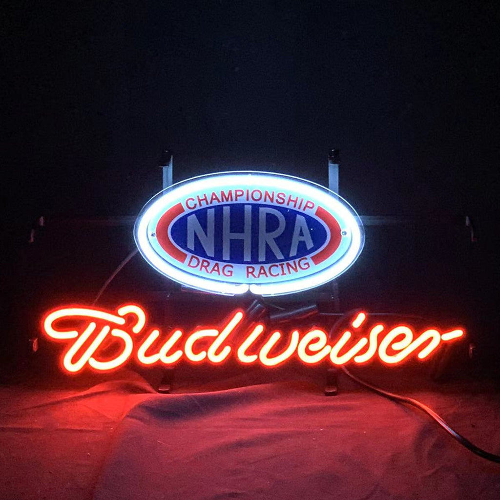 Championship NHRA Drag Racing Budweiser Neon Signs Light