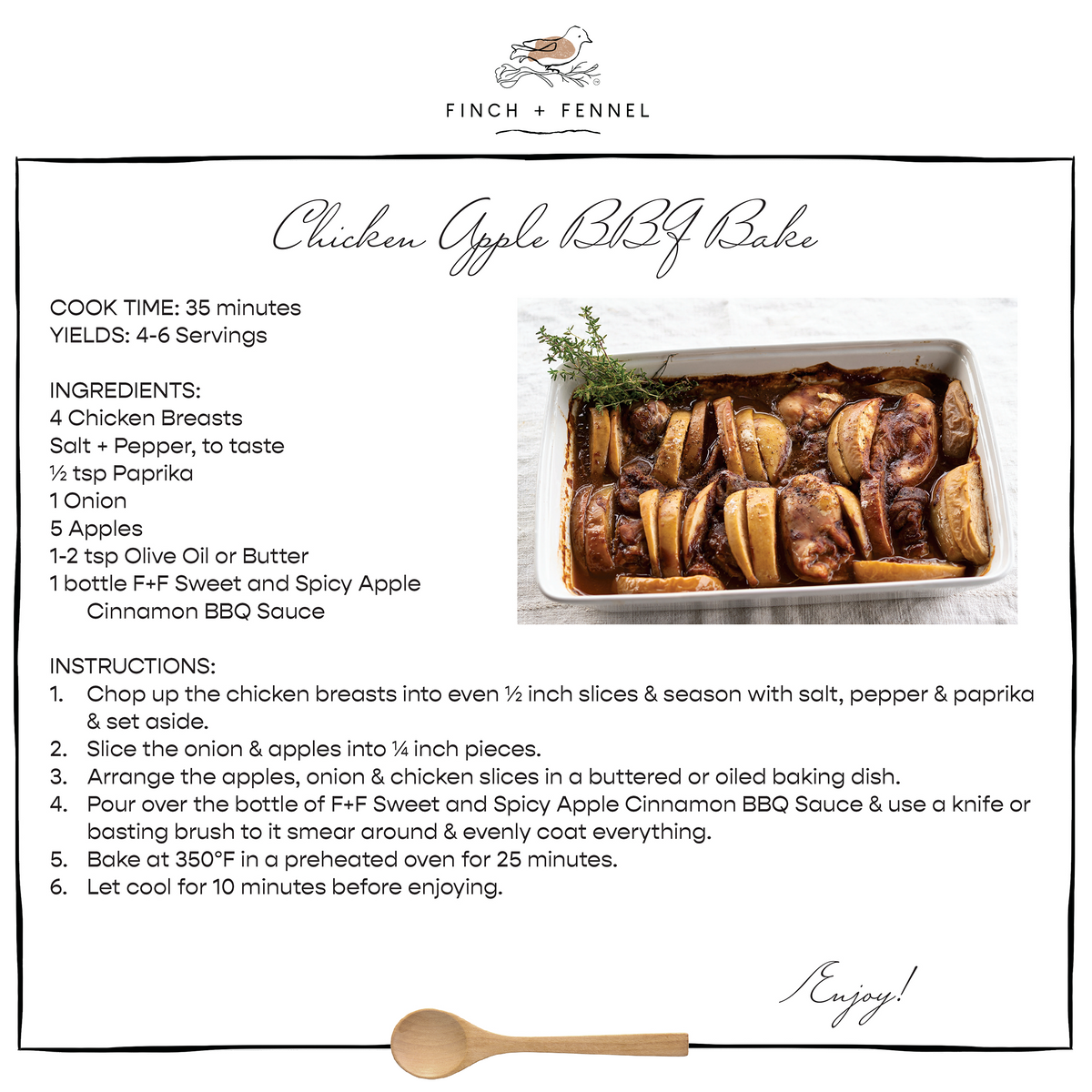 Sweet + Spicy Apple Cinnamon BBQ Sauce | Finch & Fennel