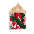 Wool Felt Christmas Tree Candy Cane & Light Bulb Bowl Filler (Set of 16)