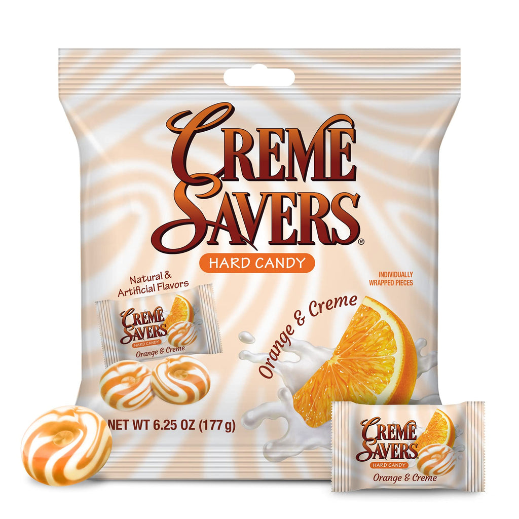Creme Savers Hard Candy Orange & Creme 6ct (177g)