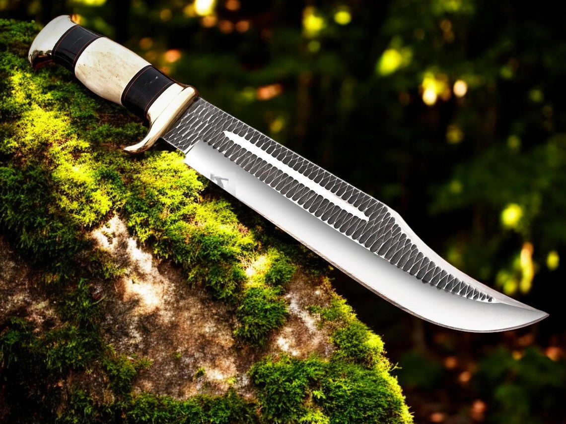 Crocodile Dundee Bowie – 16" D2 Forged Steel with Leather Sheath
