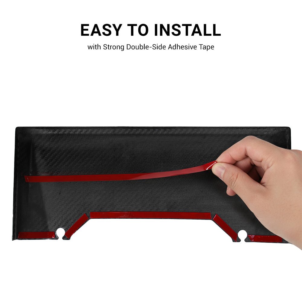 Cybertruck Display Back Overlay | Real Dry Carbon Fiber Center Screen Cover