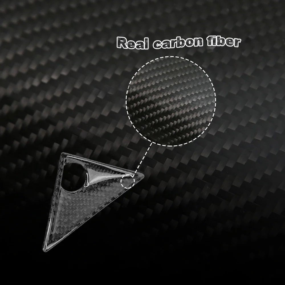 Cybertruck Front Fender Camera Applique Overlays | Real Carbon Fiber (1 Pair)