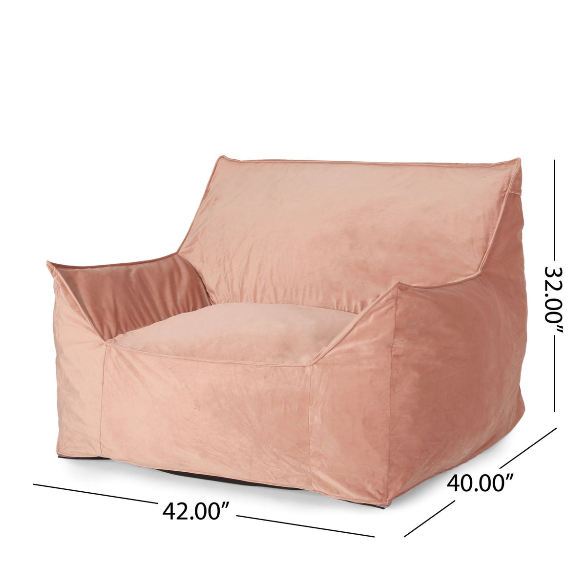 Allea - Bean Bag Chair With Armrests