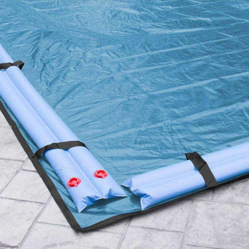 Econo Mesh 16 Ft. X 24 Ft. Rectangular Blue Mesh In-Ground Winter Pool Cover