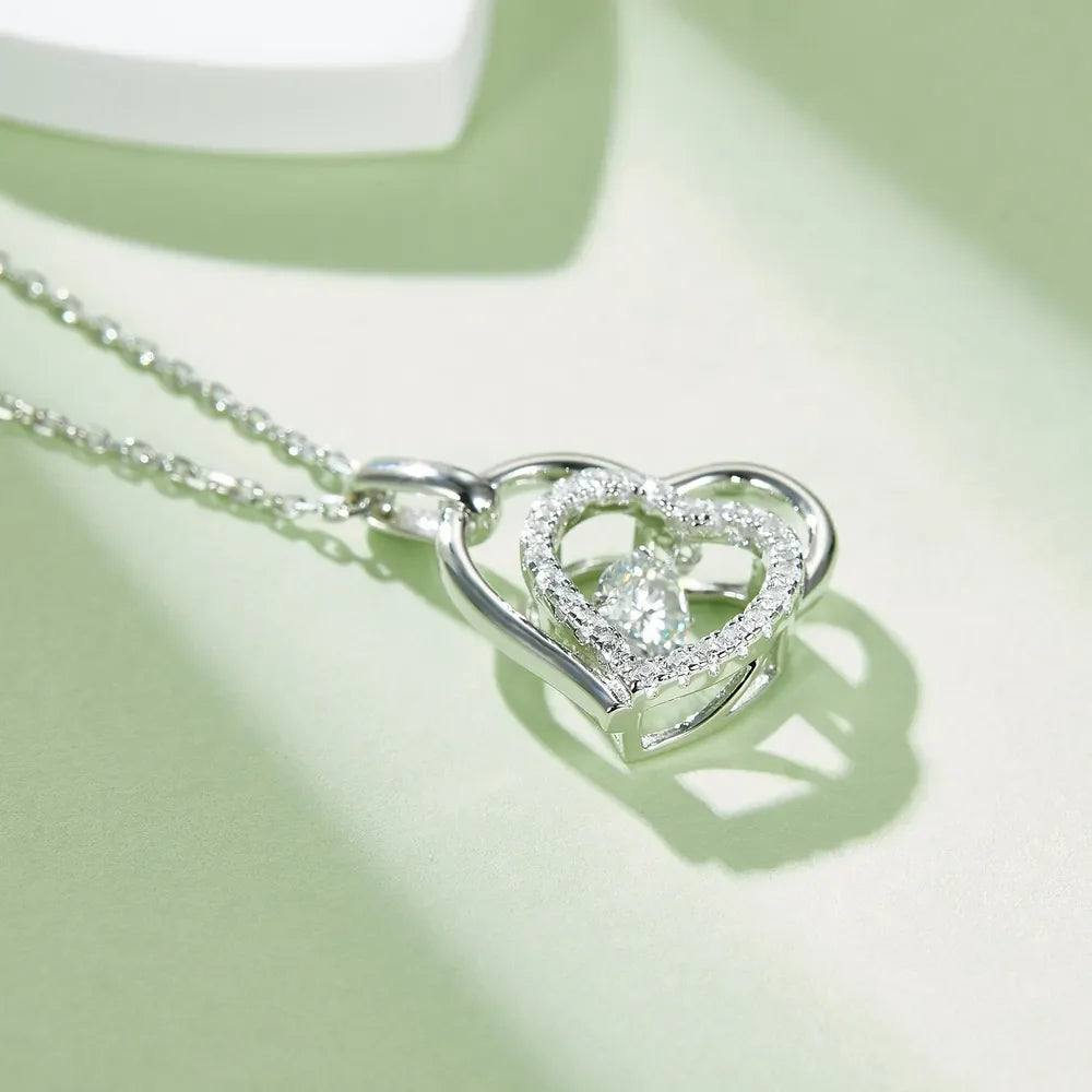 Sparkala™ 925 Sterling Silver Heart Necklace