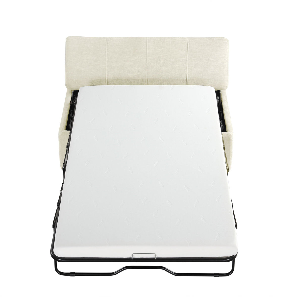 Twin Size Folding Ottoman Sleeper Bed With Mattress Convertible Guest Bed