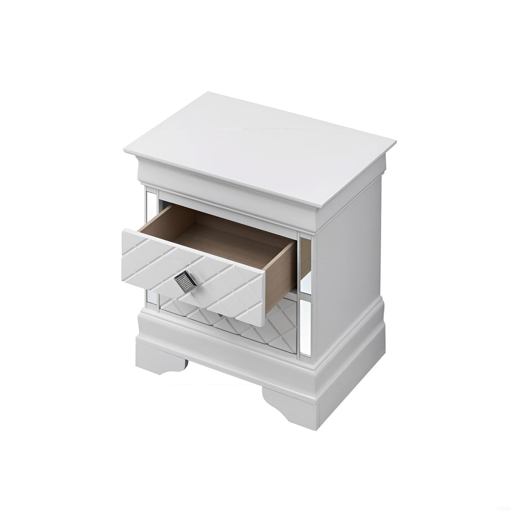 Accent Nightstand - Silver Champagne