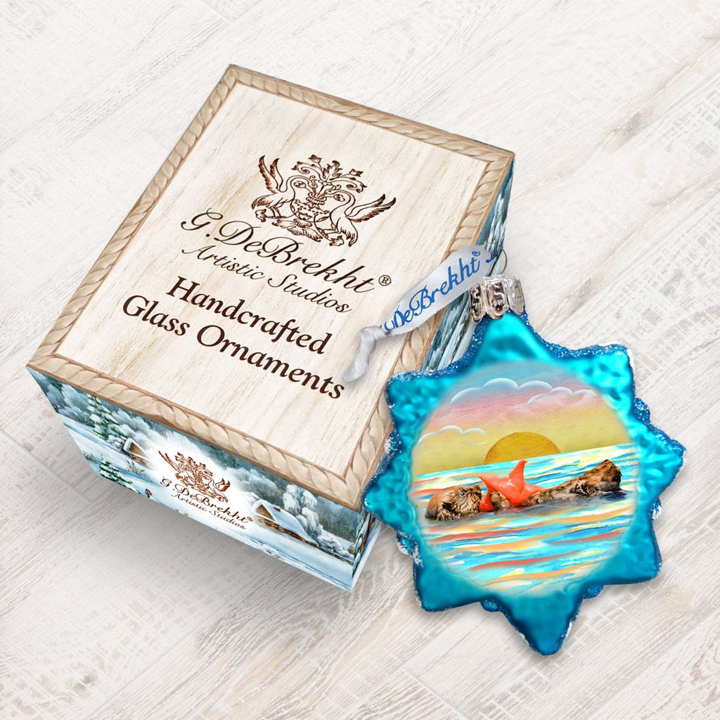Shell Mercury Glass Ornament by G. DeBrekht - Coastal Holiday Decor - 775481