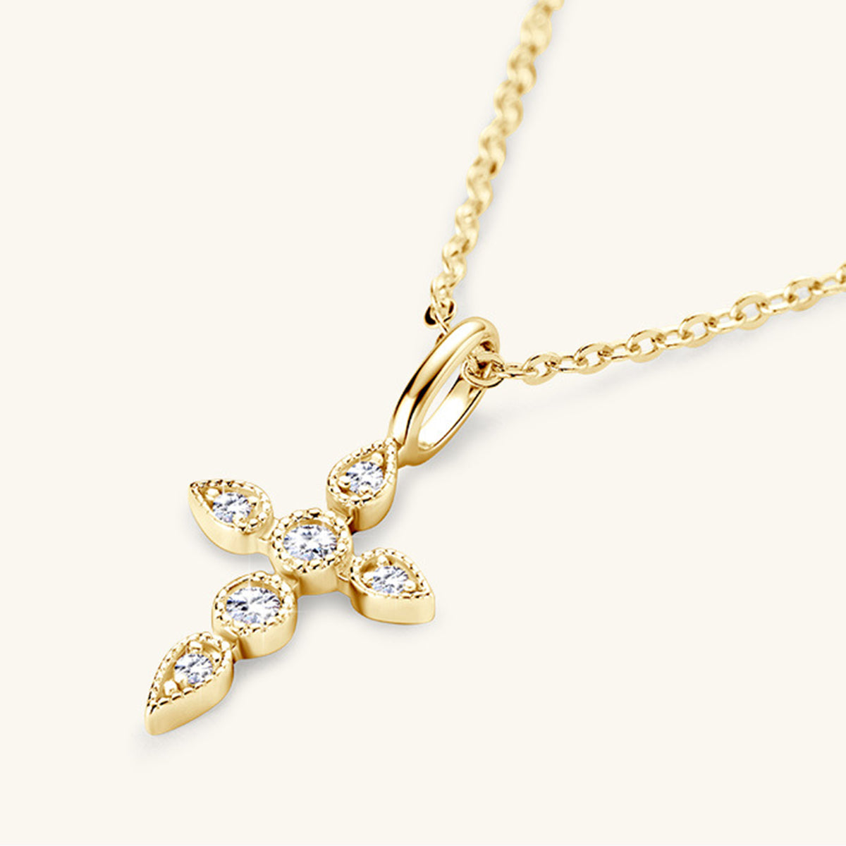 Sparkala™ Cross Pendant Necklace (18k Gold over Fine Sterling Silver)