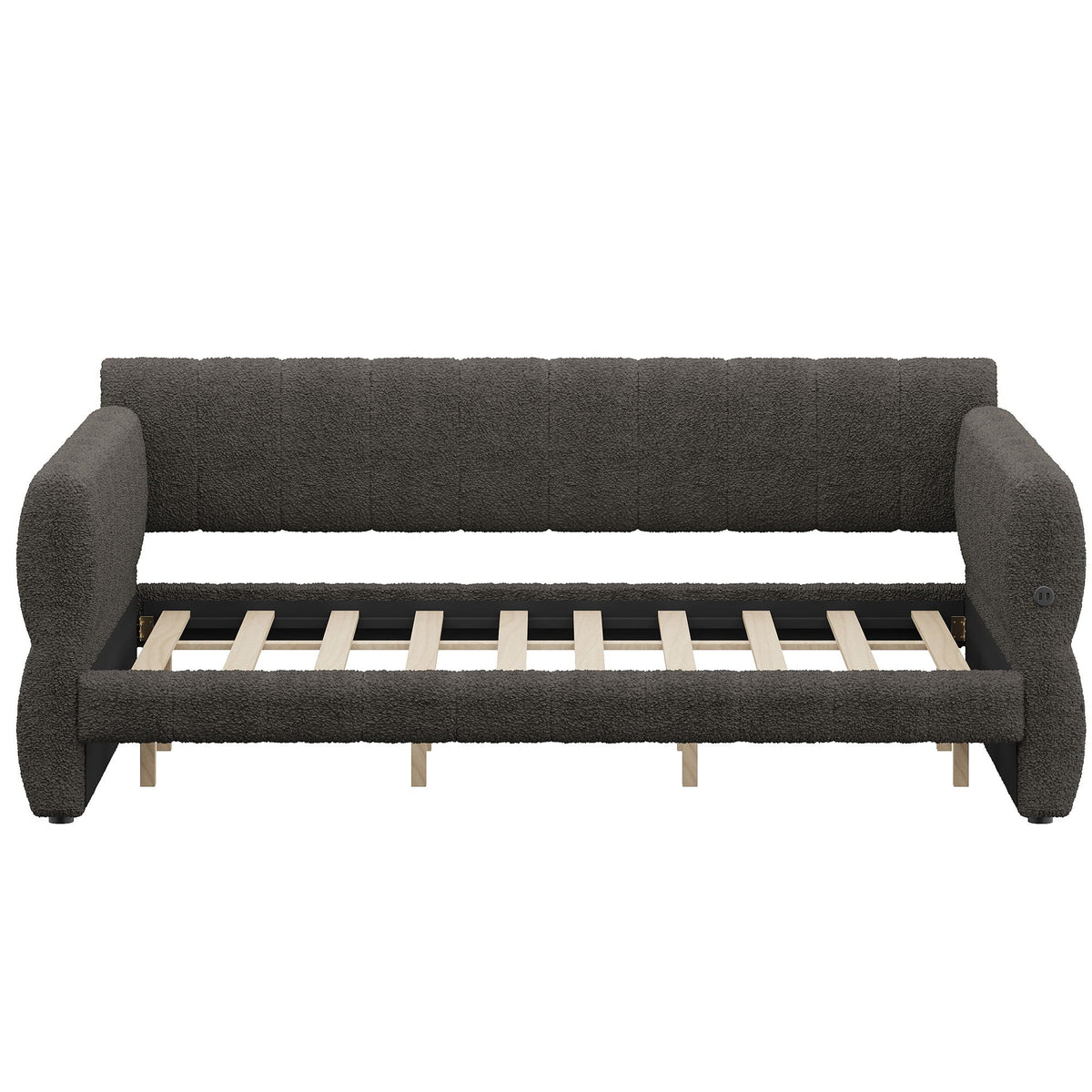 Upholstered Platform Bed With USB Charging
