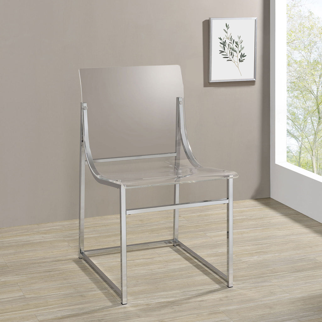 Hartsell - Dining Side Chair (Set of 2) - Chrome