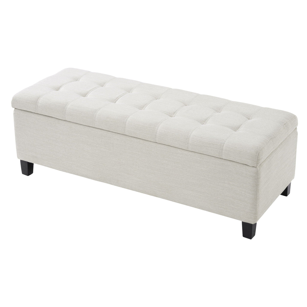 Upholstered Storage Ottoman Bench