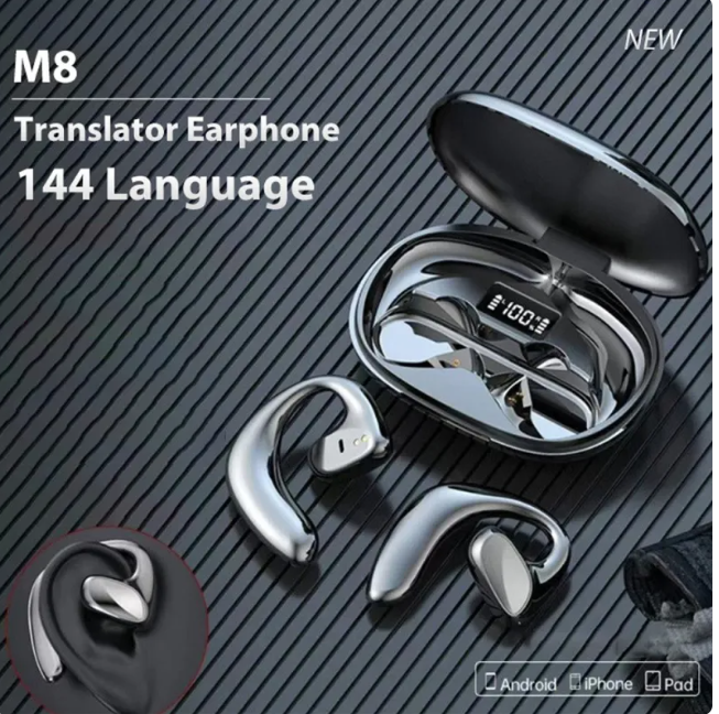 Bluetooth Smart Translation Headphones – Real-Time Voice & Text Translator