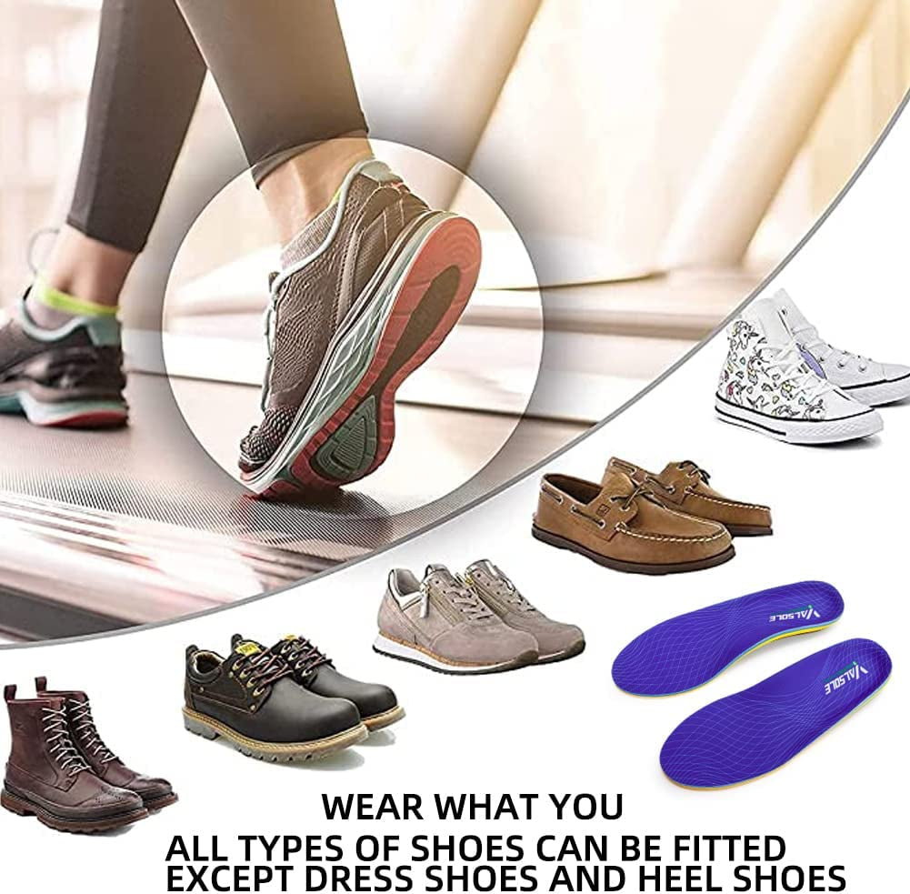Heavy Duty Support Pain Relief Orthotics - 220+ Lbs Plantar Fasciitis High Arch